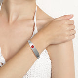 Engraved Medical Alert Bangle for Women