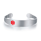 Engraved Medical Alert Bangle for Women