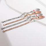 Engraved Medical Bracelet Stainless Steel Chain ID Bangle