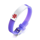 Engravable Medical Bracelets for Women, Silicone Bangle