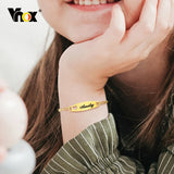 Engraved Name Bracelets for Kids, Personalized Bangles, Perfect Gift for Babies