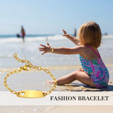 Engraved Name Bracelets for Kids, Personalized Bangles, Perfect Gift for Babies