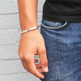 Personalized Couple Cuff Bracelets Stainless Steel Bangle Lover DIY Gift