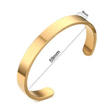 Personalized Couple Cuff Bracelets Stainless Steel Bangle Lover DIY Gift