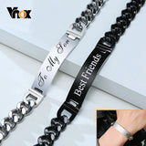 Customized Stainless Steel ID Bracelet for Him