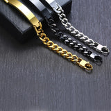 Customized Stainless Steel ID Bracelet for Him