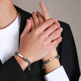 Personalized Engrave 2Pcs Couple Bracelets - Friendship Rope Braided