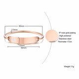 Engraved Medical Alert ID Bracelet Stainless Steel