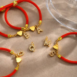CZ Initial Charm Bracelet with Life Tree Clasp, Custom Gift for Her