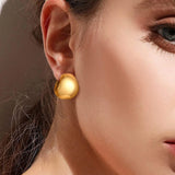 Stainless Steel Hoop Earrings for Women, C Shaped Ear Jewelry