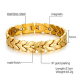 Men's Health Magnetic Wheat Chain Bracelet Power