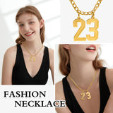 Custom Jersey Number Necklace for Men and Women
