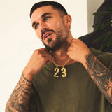 Custom Jersey Number Necklace for Men and Women