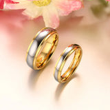His & Her's Tungsten Carbide Wedding Rings 6MM/4MM