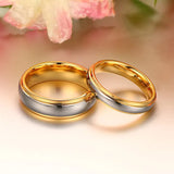His & Her's Tungsten Carbide Wedding Rings 6MM/4MM