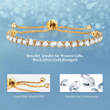 Bling Tennis Chain Anklet for Women, Crystal Foot Jewelry