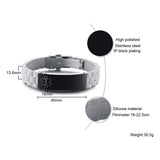 Women's Disease Name Medical Bracelet - Silicone Wrist ID