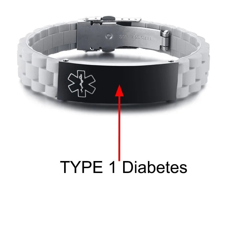 Women's Disease Name Medical Bracelet - Silicone Wrist ID