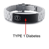 Women's Disease Name Medical Bracelet - Silicone Wrist ID
