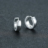 Men Unisex Stainless Small Hoop Huggie Earrings Ear Accessory