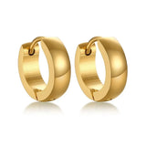 Men Unisex Stainless Small Hoop Huggie Earrings Ear Accessory