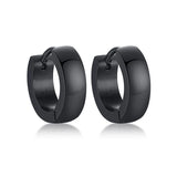 Men Unisex Stainless Small Hoop Huggie Earrings Ear Accessory