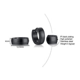 Men Unisex Stainless Small Hoop Huggie Earrings Ear Accessory