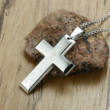 Men's Prayer Cross Pendant