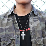 Men's Prayer Cross Pendant