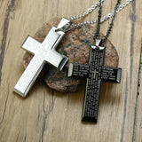Men's Prayer Cross Pendant