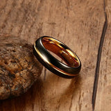 Men's 6MM Tungsten Carbide Ring Wedding Party Jewelry