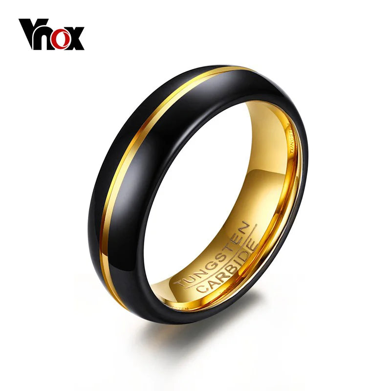 Men's 6MM Tungsten Carbide Ring Wedding Party Jewelry