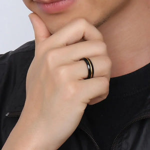 Men's 6MM Tungsten Carbide Ring Wedding Party Jewelry