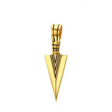 Men's Vintage Arrow Pendant Necklace Multi-Color Stainless Steel