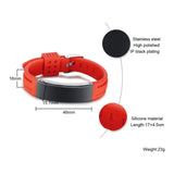 Silicone Sport ID Bracelet with Engraved Name Plate - Unisex Strap