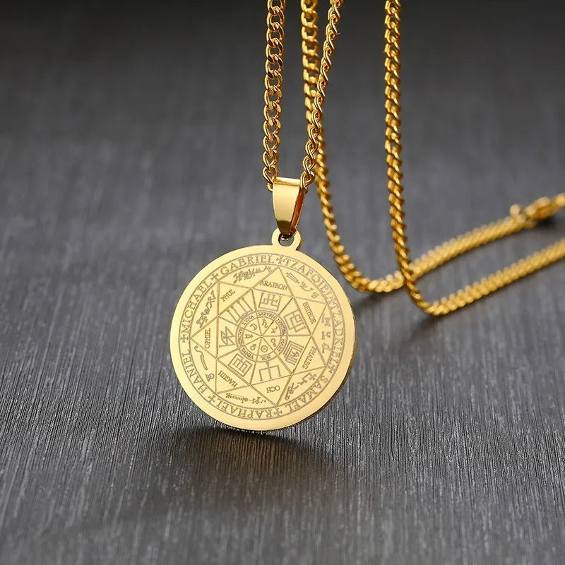 Men's Stainless Steel Archangels Necklace