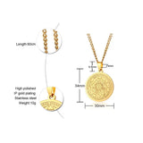 Men's Stainless Steel Archangels Necklace