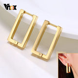 Minimalist Square Hoop Earrings for Women