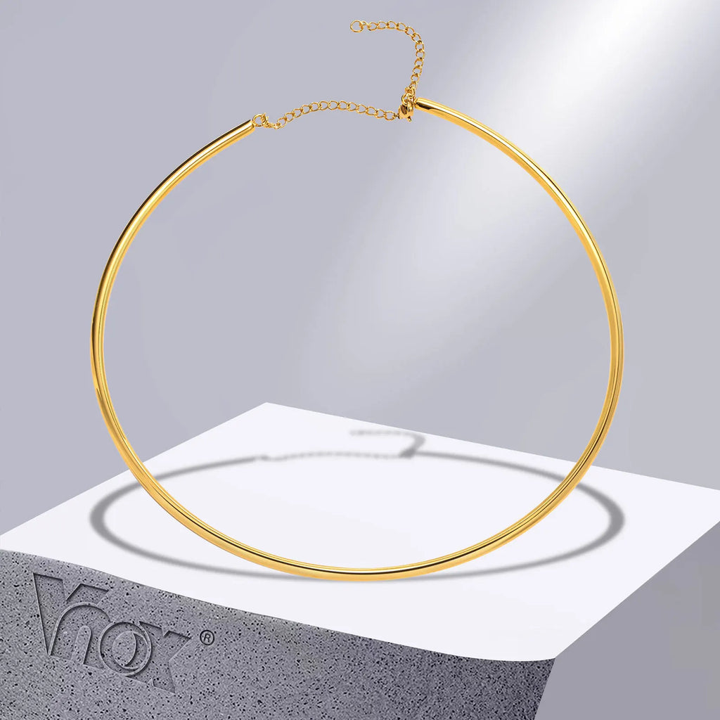 Minimalist Stainless Steel 4MM Chain Choker Necklace