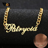 Name Necklace Personalized Women Men Sweetheart Party Jewelry