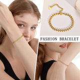 Stainless Steel Bow-knot Chain Bracelet Women's Jewelry