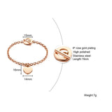 Personalised Heart ID Charm Bracelets Engrave Name Stainless Steel