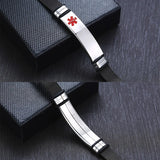 Customizable Medical Alert ID Bracelet Mesh Band Watch Type 1 Diabetes