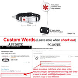 Customizable Medical Alert ID Bracelet Mesh Band Watch Type 1 Diabetes