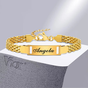 Personalized Baby Name Bracelet, Stainless Steel Wristband, Custom Gift