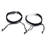 Personalized Couple Bracelets Hollow Heart Stainless Steel