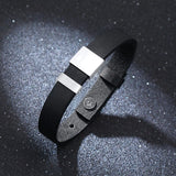 Personalized Names Bracelets Leather Men's Bangle