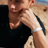 Custom Men's Stainless Steel Bracelet with Icons Logo