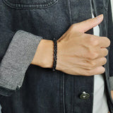 Punk Heavy Byzantine Chain Men's Bracelet Solid Thick Metal Stainless Steel
