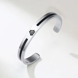 Punk Nordic Vikings Cuff Bangles Bracelets for Men